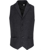 Men's herringbone waistcoat Charcoal XS