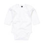 Baby long Sleeve Bodysuit - White - 0-3