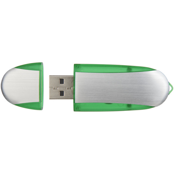Oval USB - Appelgroen/Zilver - 4GB