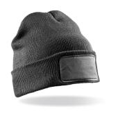 Double Knit Thinsulate™ Printers Beanie - Grey - One Size