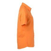 Ladies' Shirt Shortsleeve Poplin - orange - 3XL