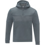 Sayan men's half zip anorak hooded sweater - Steel grey - S