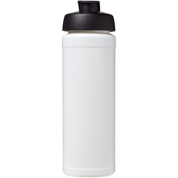 Baseline® Plus grip 750 ml flip lid sport bottle - White/Solid black