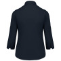 Overhemd in onderhoudsvriendelijk polykatoen-popeline 3/4-mouwen dames Navy XL