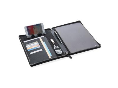 Heritage A4 portfolio met rits, zwart Heritage A4 portfolio met rits, zwart