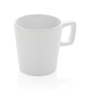 Ceramic modern coffee mug, white, white