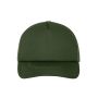 MB070 5 Panel Polyester Mesh Cap donker olijf one size