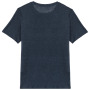 Linnen heren-t-shirt ronde hals kraag Navy Blue XXL