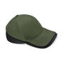 Teamwear Competition Cap - Olive Green/Black - One Size