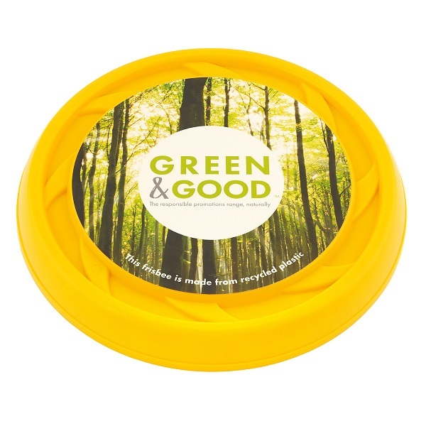 Frisbee gerecycled-Geel