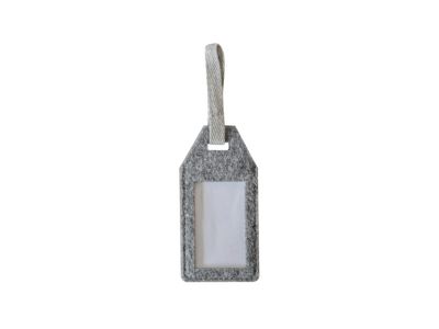 Kofferlabel (vilt) gemaakt van gerecycled PET flessen Kofferlabel (vilt) gemaakt van gerecycled PET flessen