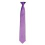 'Colours' Satin Clip Tie, Rich Violet, ONE, Premier