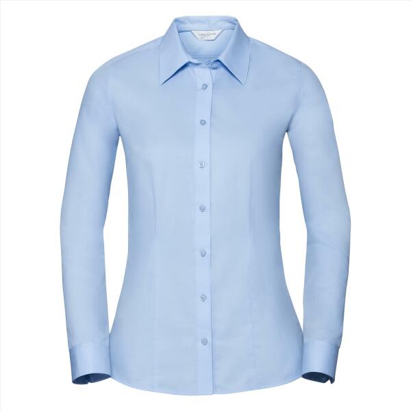 Ladies L/S Tailored Coolmax® Shirt, Light Blue, 3XL, RUS