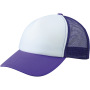 5 Panel Polyester Mesh Cap wit/lilac