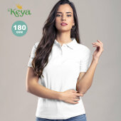 Dames Wit Polo Shirt "keya" WPS180 - BLA - L