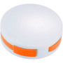 Round 4 poorts USB hub - Wit/Oranje
