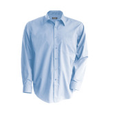 Men's easy-care polycotton poplin shirt Bright Sky XS