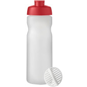 Baseline Plus 650 ml shaker-flaska - Röd/Frostad genomskinlig