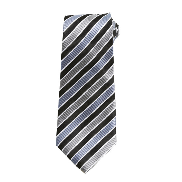 Candy Stripe Tie Black / Grey One Size