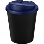 Americano® Espresso Eco 250 ml recycled tumbler with spill-proof lid - Solid black/Blue