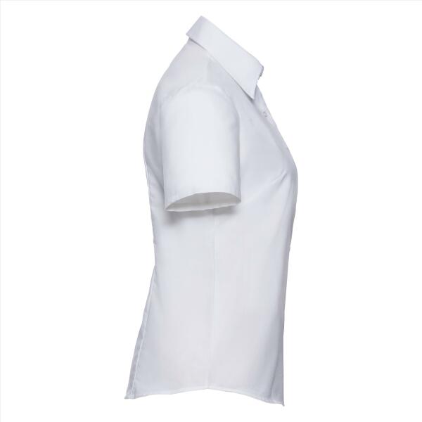 RUS Ladies Shortsleeve Clas. Oxford Shirt, White, 6XL