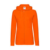 Ladies Lightweight Hooded Sweat Jacket - Orange