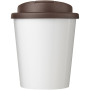 Brite-Americano® Espresso 250 ml tumbler with spill-proof lid - White/Brown