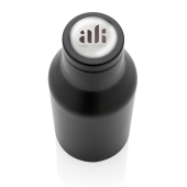 RCS gerecycled roestvrijstalen compacte fles, zwart