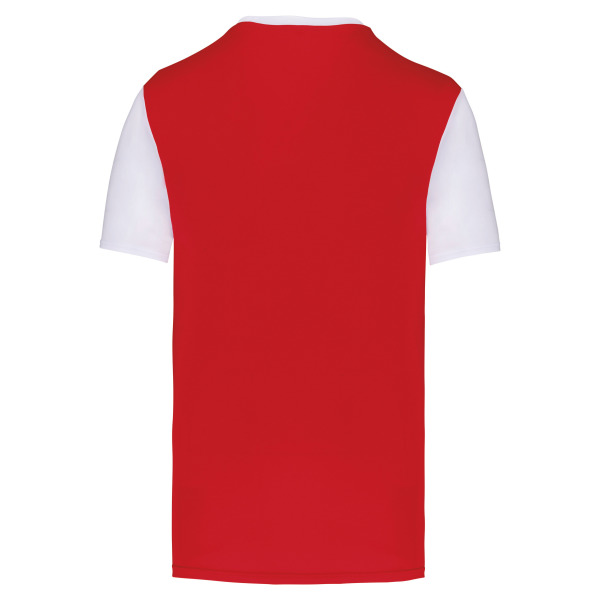 Volwassen tweekleurige jersey met korte mouwen Sporty Red / White S