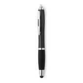 Touch pen met LED Zwart