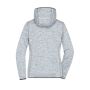 Ladies' Knitted Fleece Hoody - light-melange/carbon - S