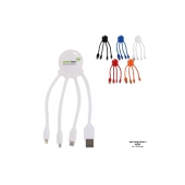 2087 | Xoopar Eco Octopus GRS Charging cable - Wit