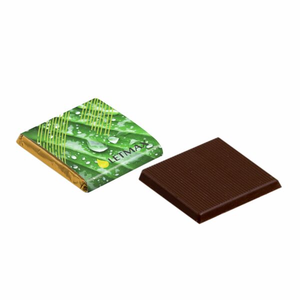 Vierkante Chocolade Napolitain puur