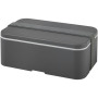 MIYO single layer lunch box - Grey/Grey