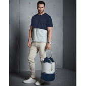 Canvas Duffle - Navy/Off White - One Size