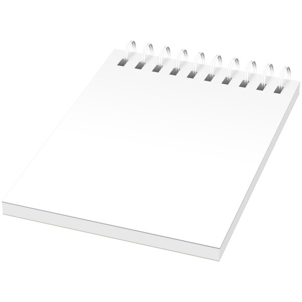 Desk-Mate® A7 spiraal notitieboek met PP-omslag - Wit - 50 pages
