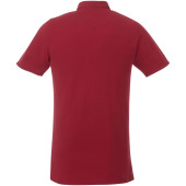 Atkinson short sleeve button-down men's polo - Red - 3XL