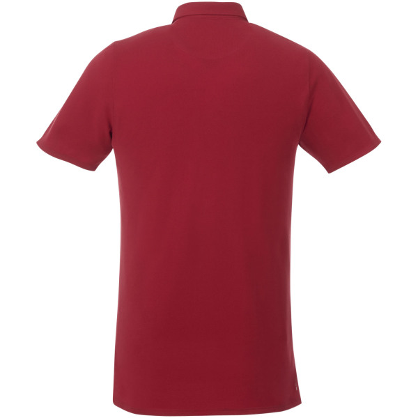 Atkinson short sleeve button-down men's polo - Red - 3XL