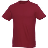 Heros heren t-shirt met korte mouwen - Bordeaux rood - L