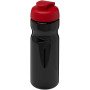 H2O Active® Base 650 ml sportfles met flipcapdeksel - Zwart/Rood