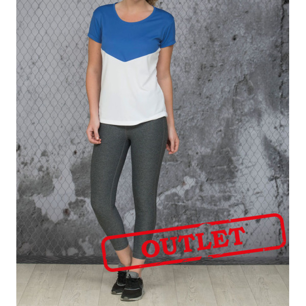 L&S T-shirt Contrast Sport SS for her