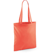Shopper bag long handles Coral One Size