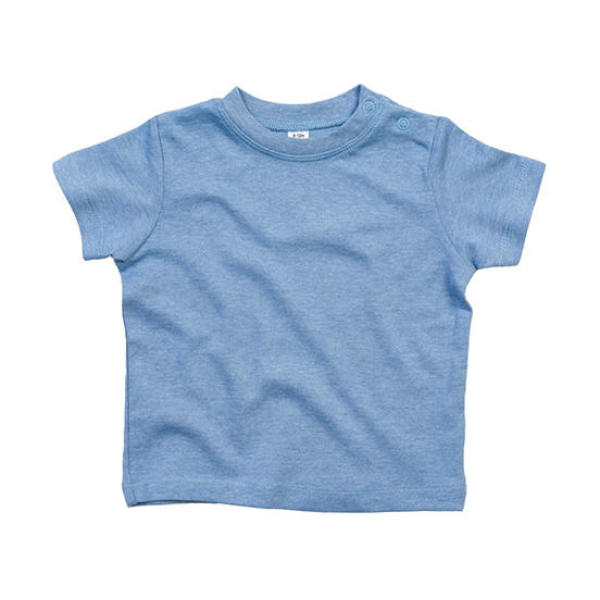 Baby T-Shirt - Heather Blue Organic - 0-3
