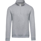 Sweater met ritskraag Oxford Grey L