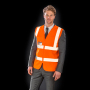 Core Zip ID Safety Tabard Fluorescent Yellow S/M