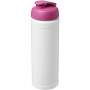Baseline® Plus 750 ml flip lid sport bottle - White/Pink