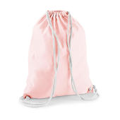 Cotton Gymsac - Pastel Pink/White