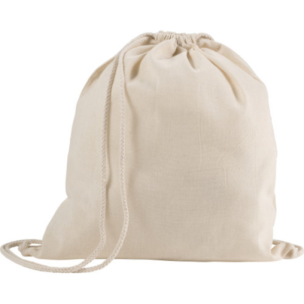 Cotton (120 gr/m²) backpack Dominique khaki