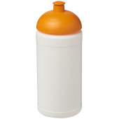 Baseline® Plus 500 ml sportflaska med kupollock - Vit/Orange