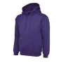Ladies Deluxe Hooded Sweatshirt - S - Purple